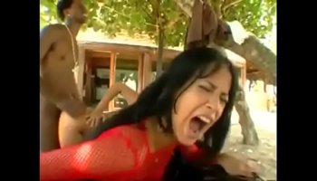 Putting cherries on pussy and licking xxx