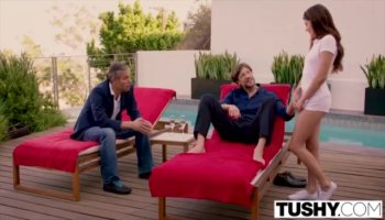 Nasty teen Julia De Lucia asshole banged